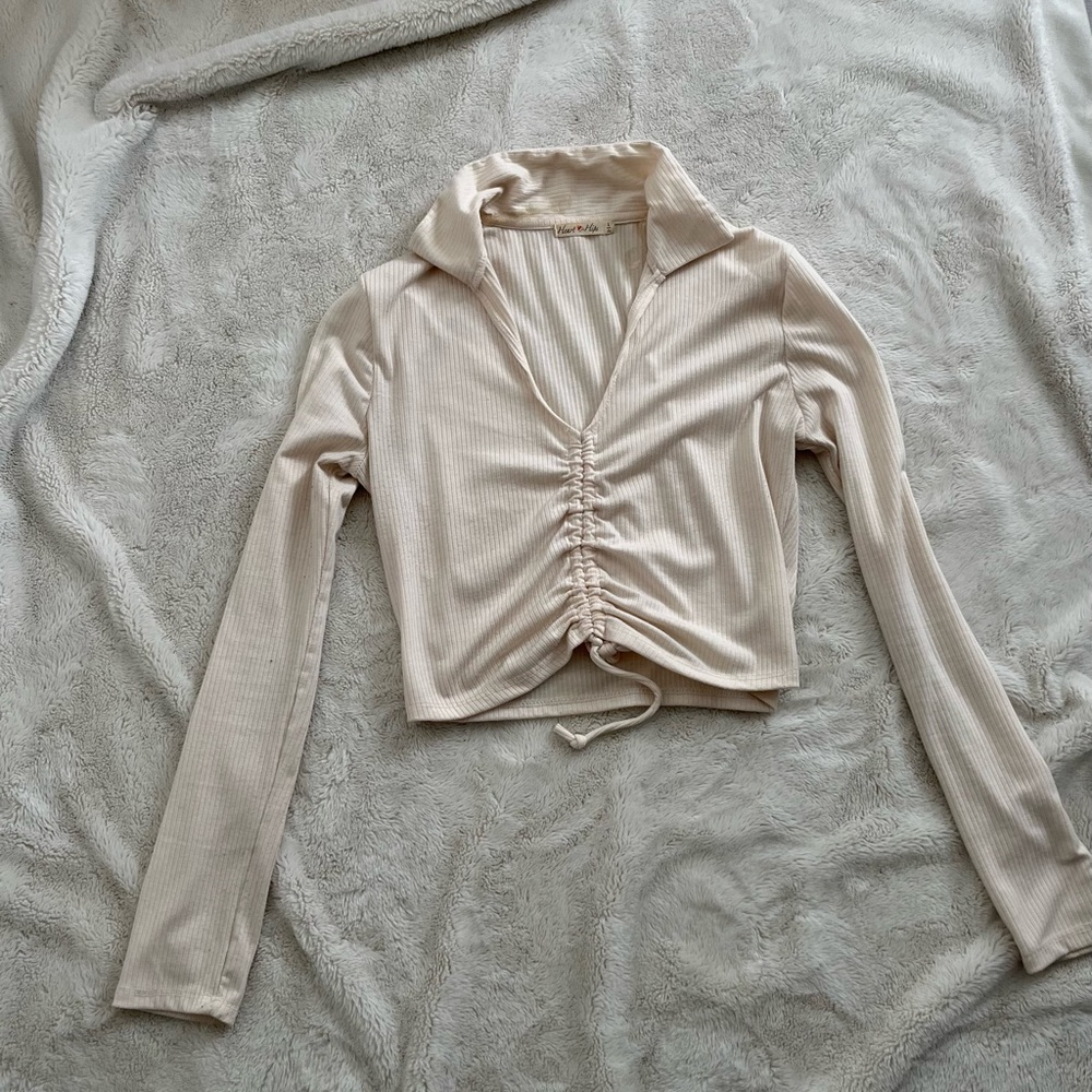 beige long sleeve
